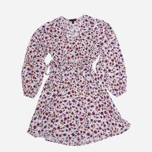 Banana Republic Floral Mini Dress in White